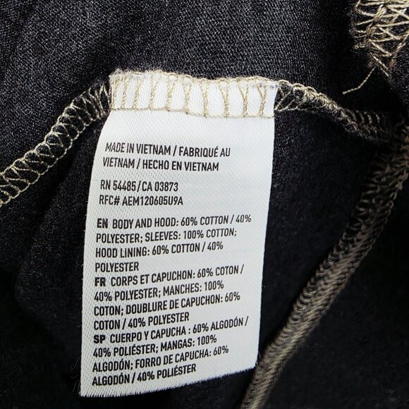 American Eagle Lightweight Hooded Long Sleeve Tee Mens Size Large Dark Gray - Picture 7 of 12